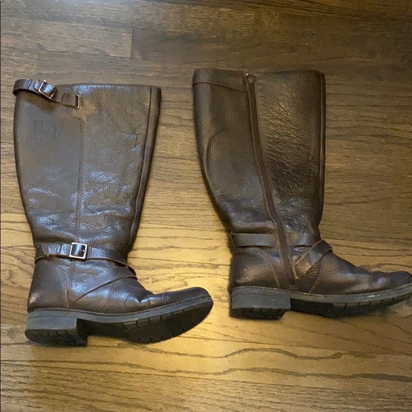 clarks tall boots wide calf